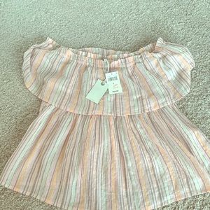 Lucky brand , off the shoulder blouse
